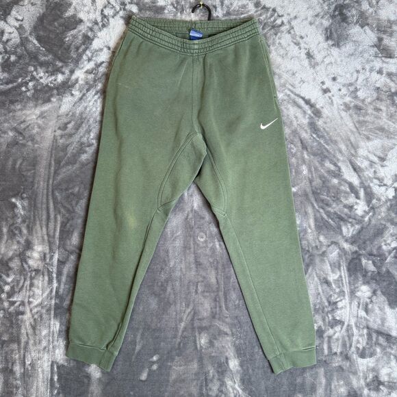 Nike Green Sweatpants Joggers Size Large Drawstring Casual Everyday Wear - Picture 1 of 7
